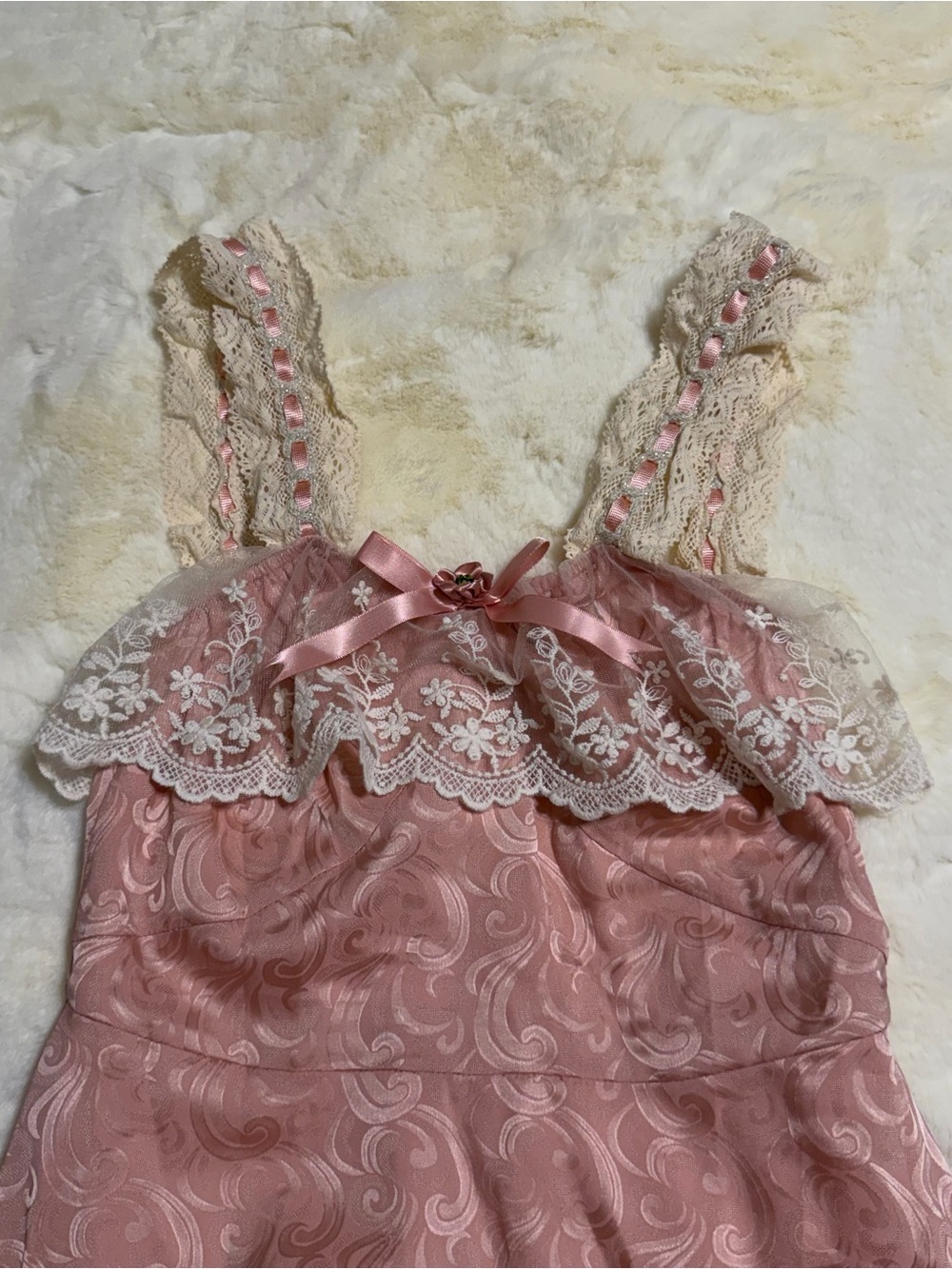 Lacemade Pink Dress and Corset - Picture 6 of 8